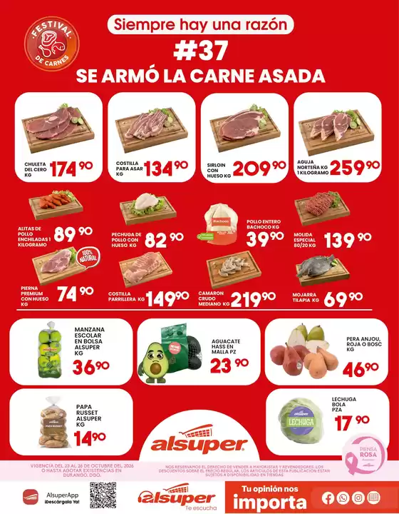 Catálogo Alsuper | Alsuper Durango | 2026-10-23T00:00:00.000Z - 2026-10-26T00:00:00.000Z