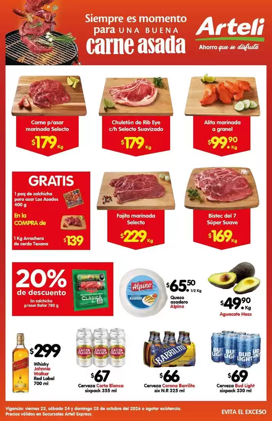 Catálogo Arteli express | Descuentos y promociones | 2026-10-23T00:00:00.000Z - 2026-10-25T00:00:00.000Z