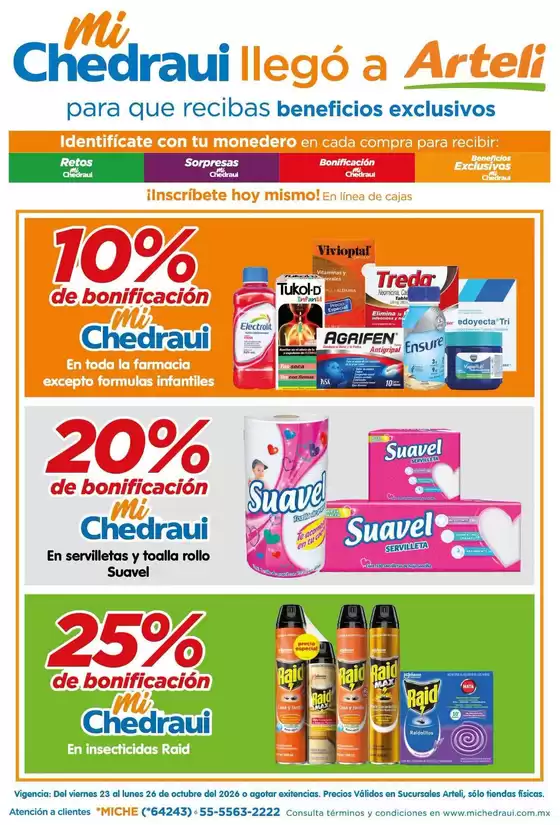 Catálogo Arteli en Temaxcalapa | Ofertas Arteli | 2026-10-23T00:00:00.000Z - 2026-10-26T00:00:00.000Z