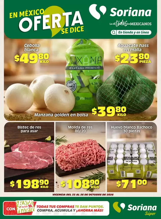 Catálogo Soriana Súper | Fin de Semana Súper Edo. de Mex y Valle de México | 2026-10-23T00:00:00.000Z - 2026-10-26T00:00:00.000Z