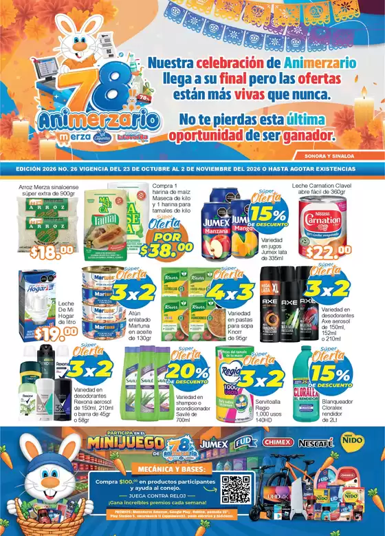 Catálogo Merza | Ofertas principales para ahorradores | 2026-10-23T00:00:00.000Z - 2026-11-02T00:00:00.000Z