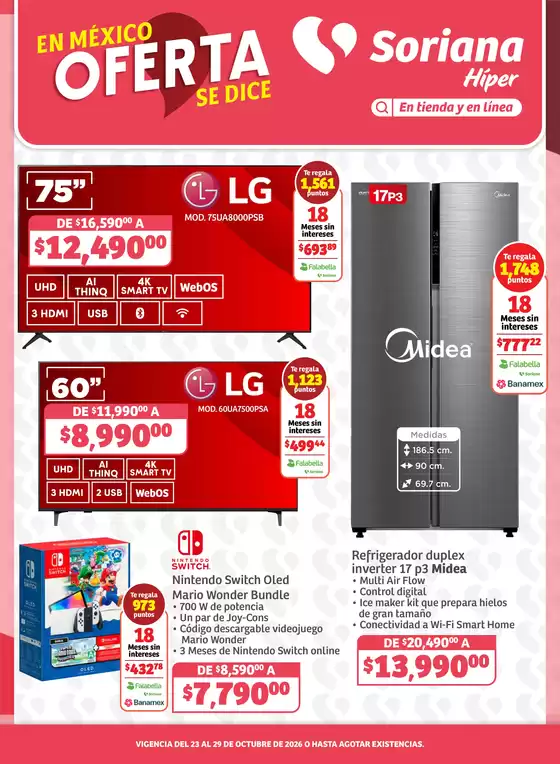 Catálogo Soriana Híper | Oferta se dice Soriana Hiper | 2026-10-26T00:00:00.000Z - 2026-10-29T00:00:00.000Z