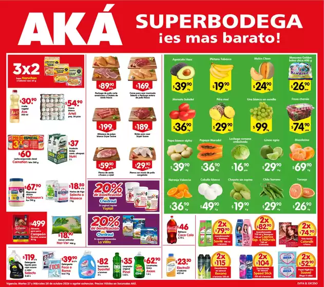 Catálogo AKÁ Superbodega | Nuestras mejores ofertas para ti | 2026-10-27T00:00:00.000Z - 2026-10-28T00:00:00.000Z
