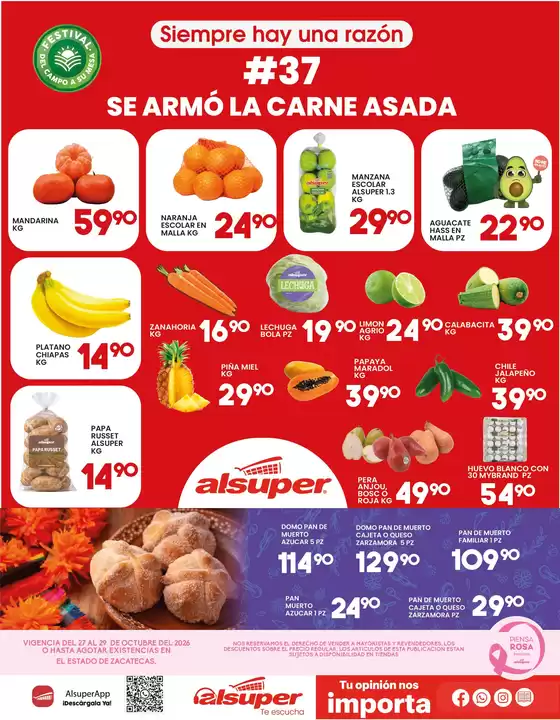 Catálogo Alsuper | Alsuper Zacatecas | 2026-10-27T00:00:00.000Z - 2026-10-29T00:00:00.000Z