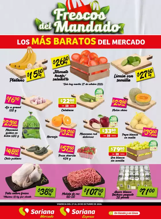 Catálogo Soriana Mercado | Ahorra ahora con nuestras ofertas | 2026-10-28T00:00:00.000Z - 2026-10-29T00:00:00.000Z