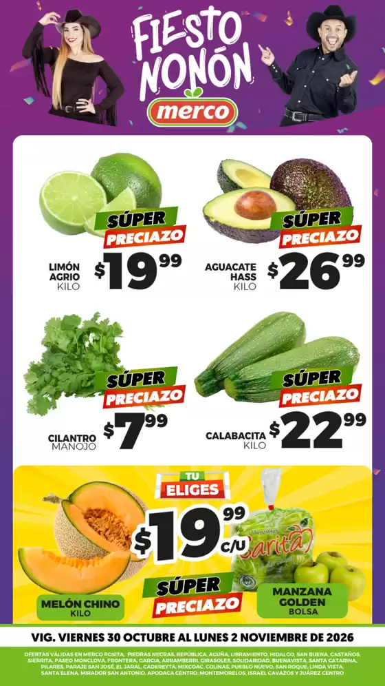 Catálogo Merco | FRUTAS Y VERDURAS 30 AL 2 DE NOVIEMBRE | 2026-10-30T00:00:00.000Z - 2026-11-02T00:00:00.000Z
