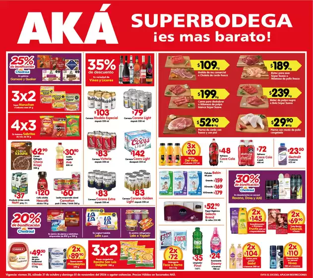 Catálogo AKÁ Superbodega | Descuentos y promociones | 2026-10-30T00:00:00.000Z - 2026-11-01T00:00:00.000Z