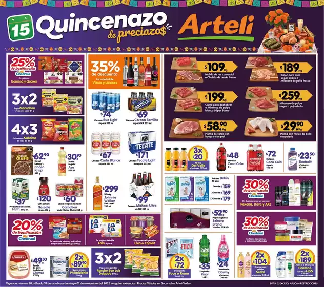 Catálogo Arteli | Ofertas principales para todos los cazadores de gangas | 2026-10-30T00:00:00.000Z - 2026-11-01T00:00:00.000Z