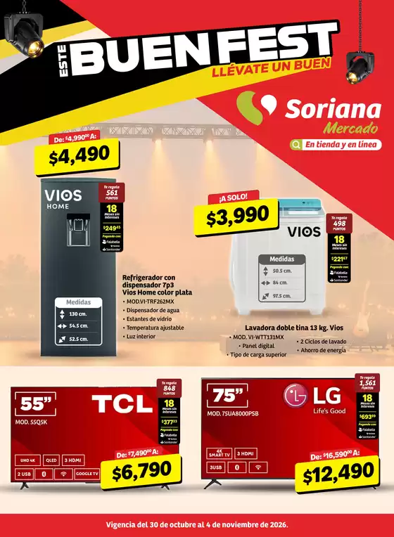 Catálogo Soriana Mercado | Este Buen Fest Llevate Un Buen Soriana Mercado | 2026-10-30T00:00:00.000Z - 2026-11-04T00:00:00.000Z