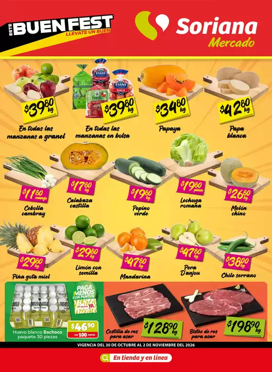 Catálogo Soriana Mercado | Fin de Semana Mercado Coah Chih y Dur | 2026-10-30T00:00:00.000Z - 2026-11-02T00:00:00.000Z