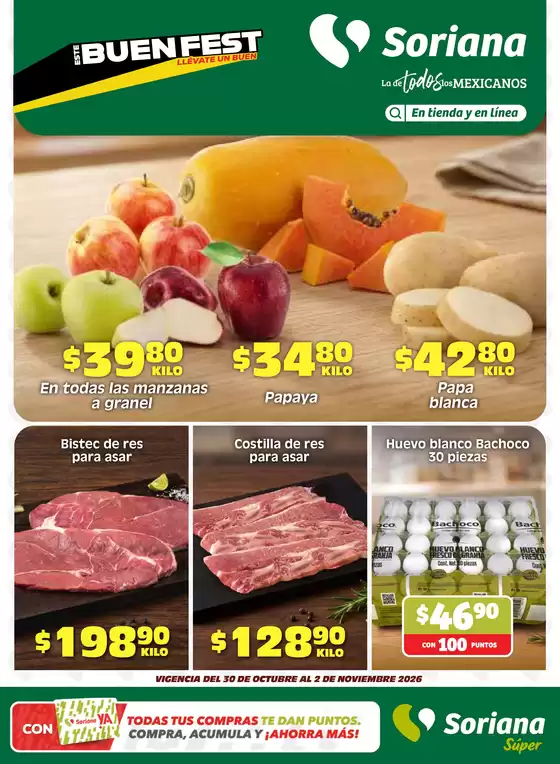 Catálogo Soriana Súper | Fin de Semana Súper Edo. de Mex y Valle de México | 2026-10-30T00:00:00.000Z - 2026-11-02T00:00:00.000Z